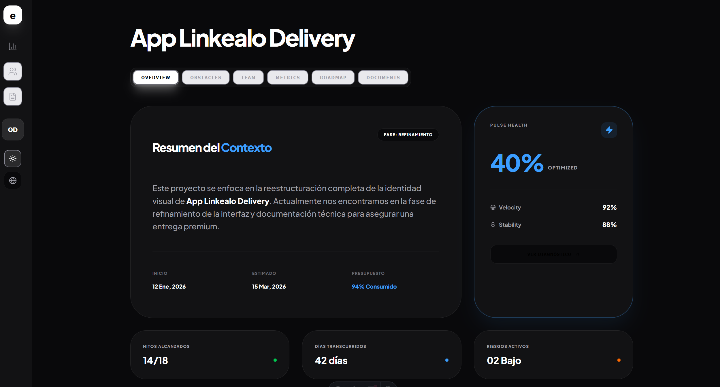 Exonoor Dashboard Dark